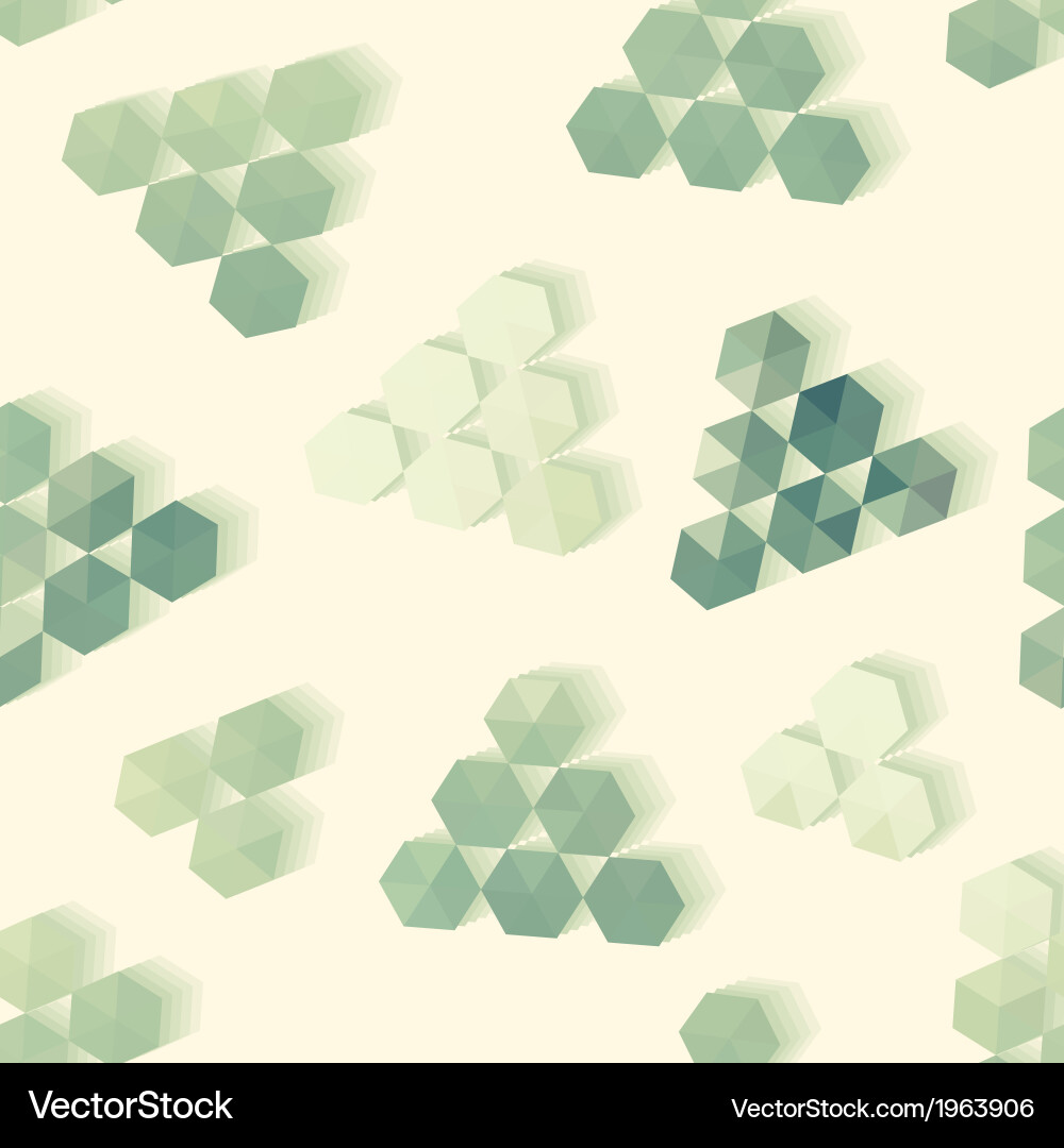 Geometric pattern of hexagon triangle vector image