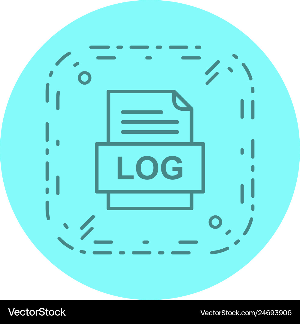 Log file document icon vector image