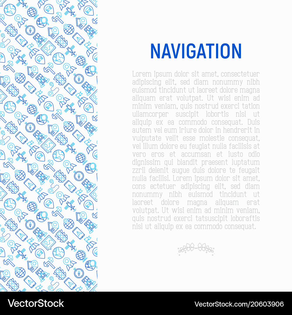 Navigation and direction concept Navigation and direction concept vector image