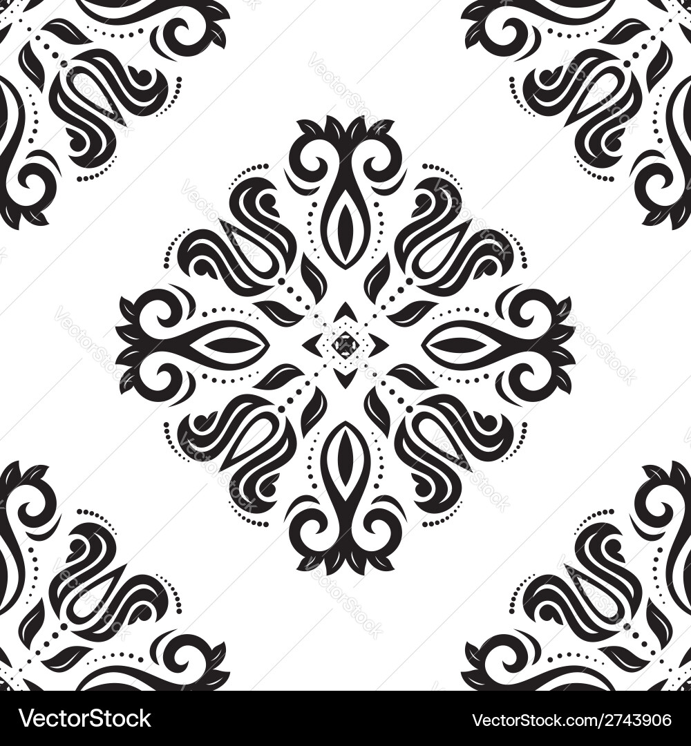 Orient seamless pattern abstract background Vector Image