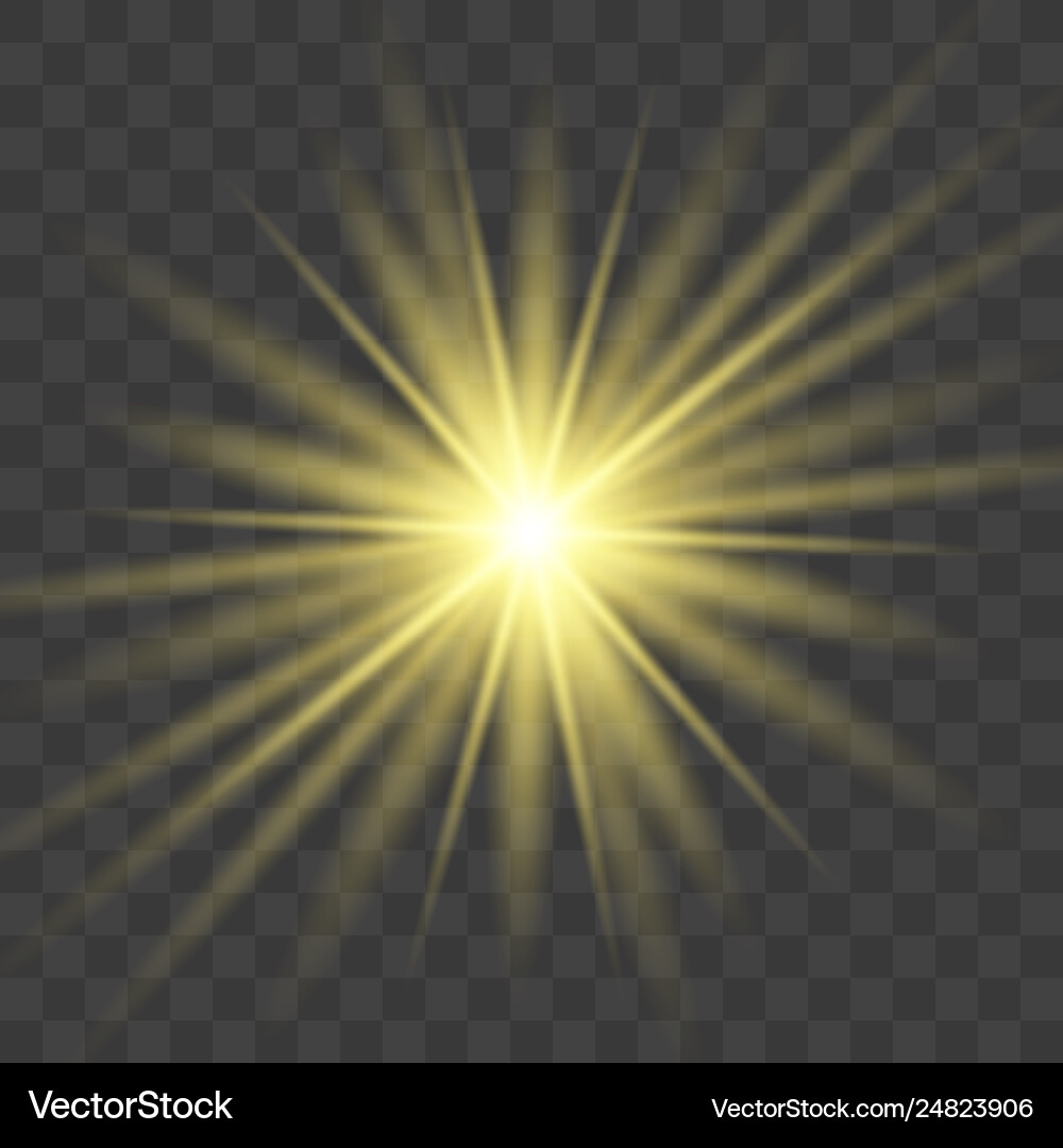 Star explodes on transparent background Star explodes on transparent background vector image