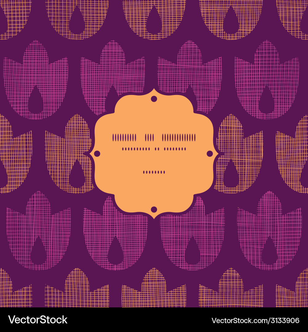 Striped Tulip Frame Pattern Vector Image