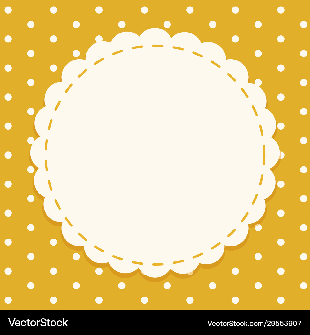 Background template with round frame vector image