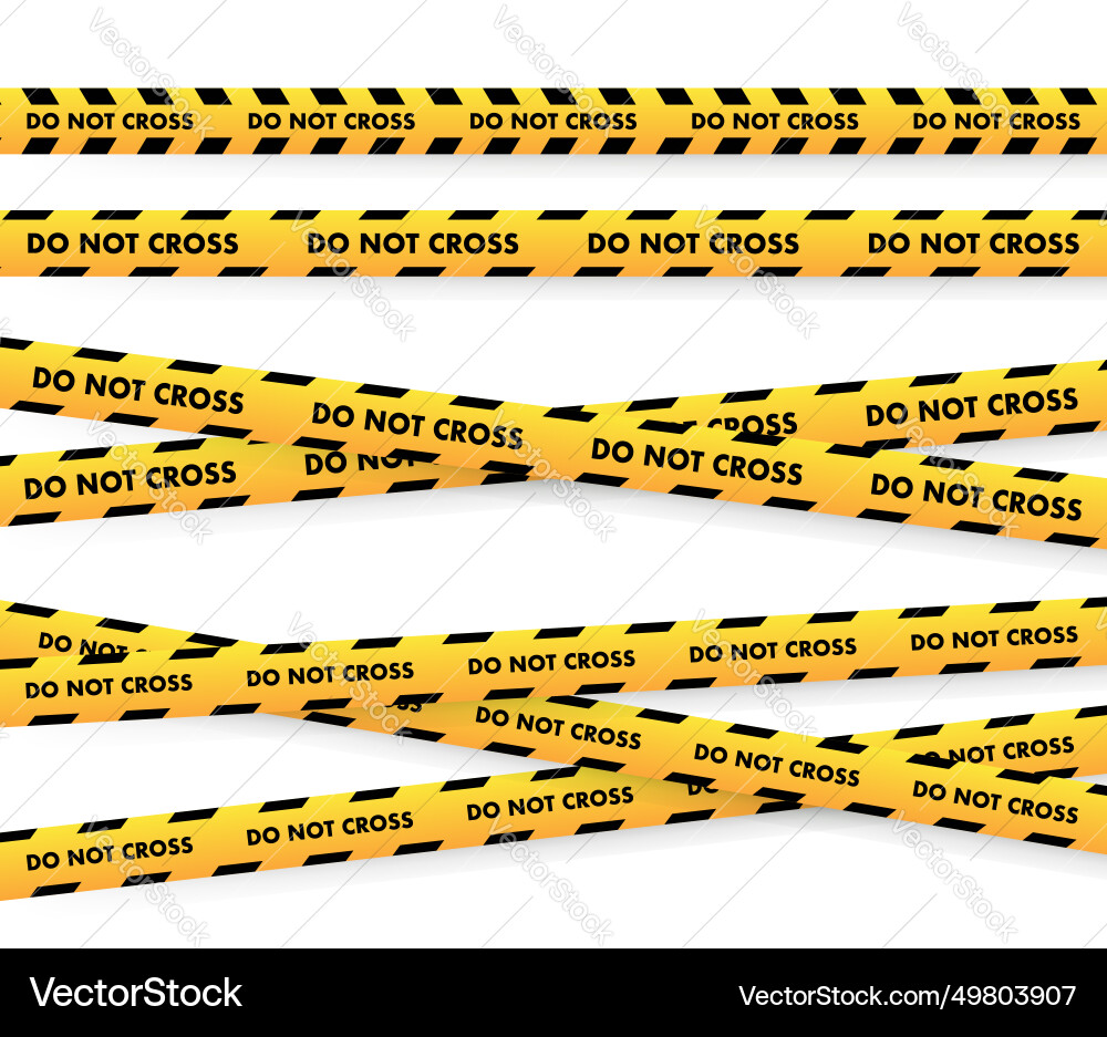 Caution tape showing multiple Caution tape showing multiple vector image