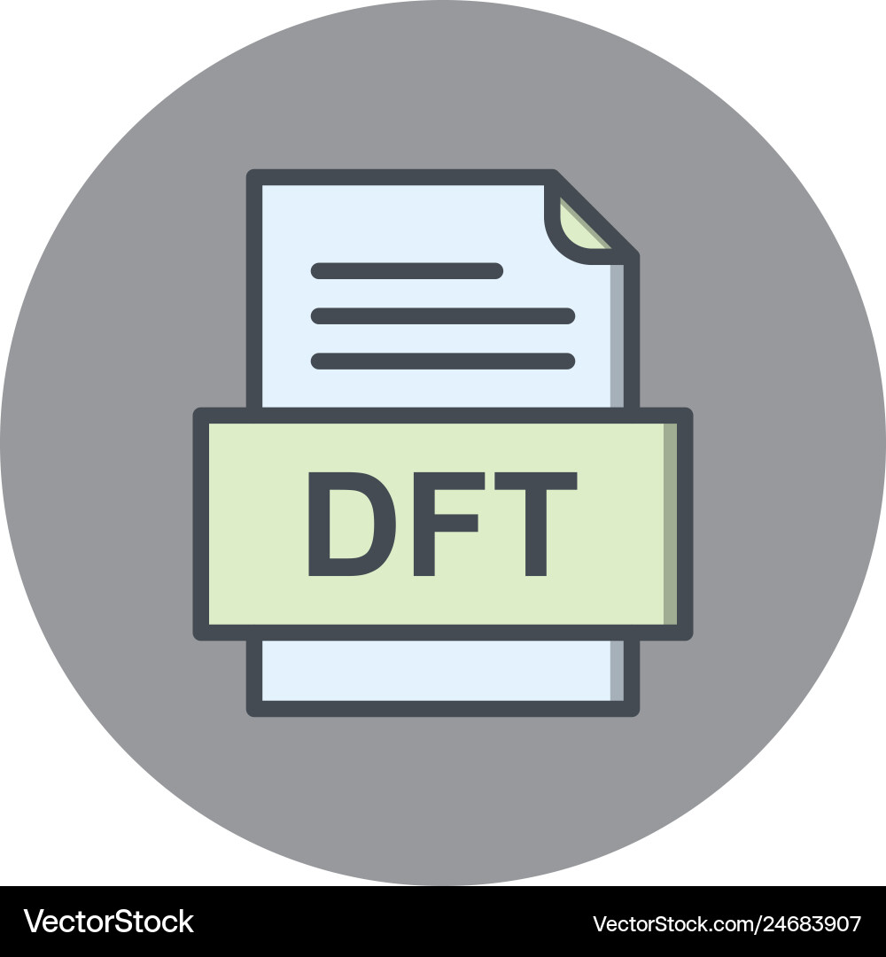 Dft file document icon Vector Image