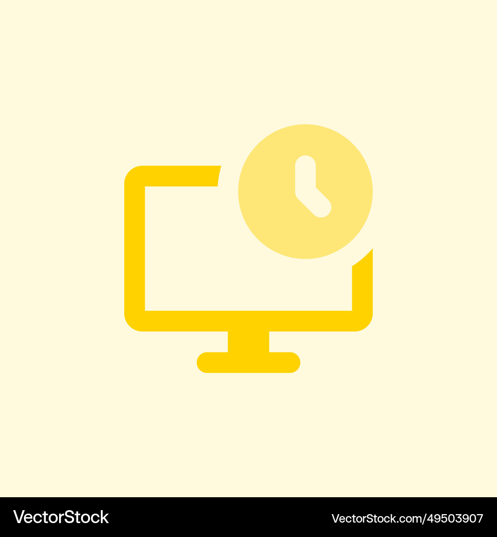 Displaying the current time and date information Vector Image
