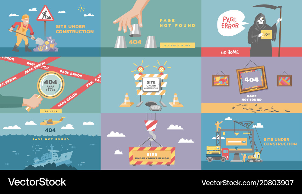 Error 404 page internet problem or web Error 404 page internet problem or web vector image