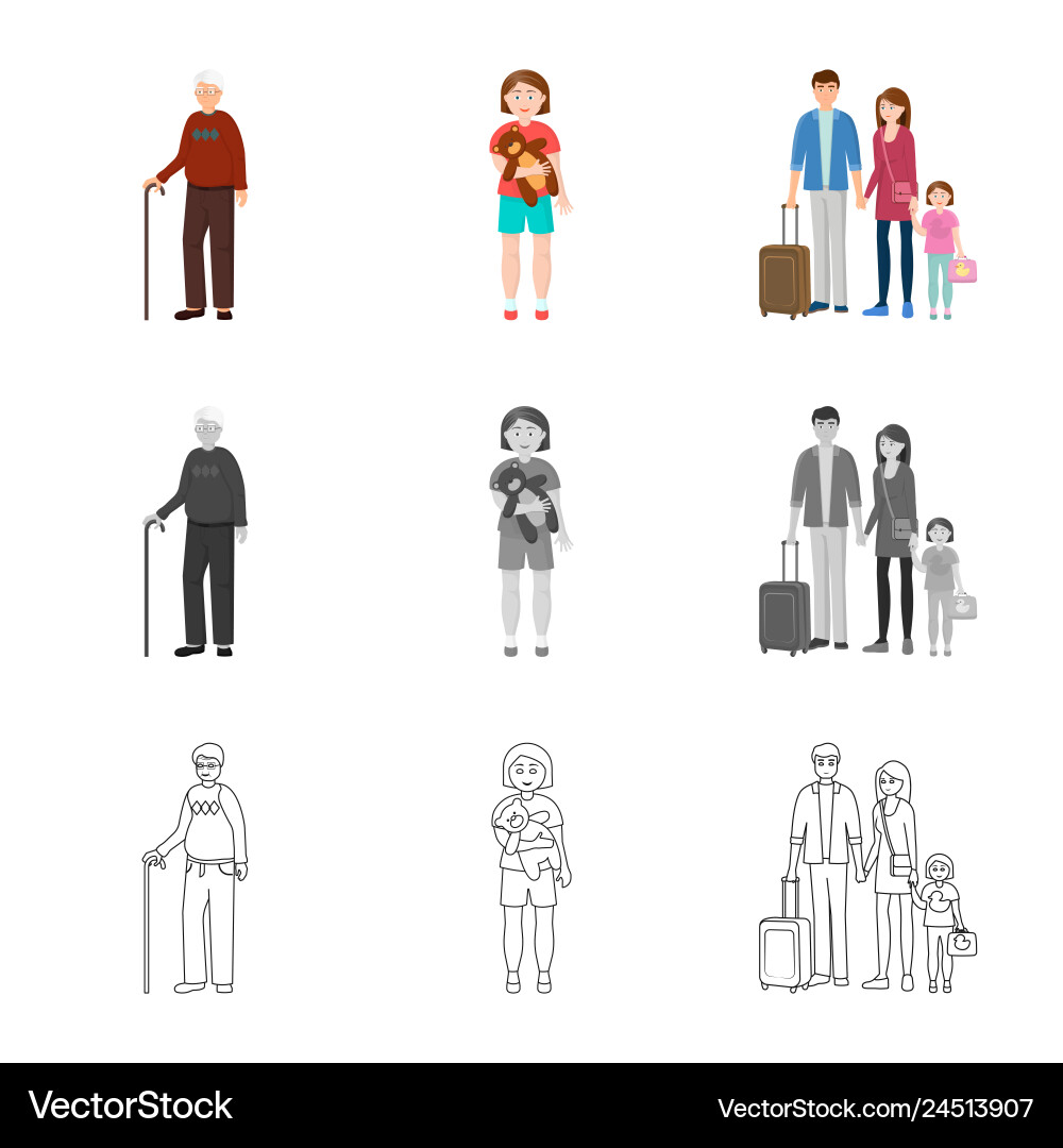 Isolated object of character and avatar symbol Isolated object of character and avatar symbol vector image