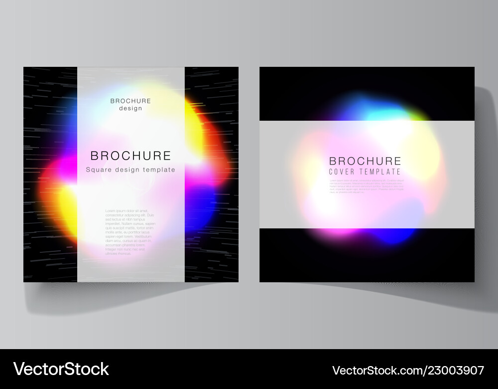 Layout of two square format covers Layout of two square format covers vector image