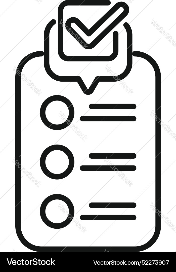 Smartphone showing validated checklist icon Smartphone showing validated checklist icon vector image