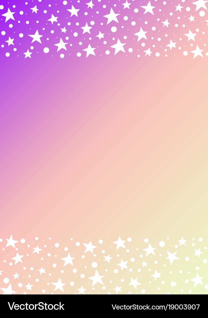 Starry Gradient Space Frame vector image