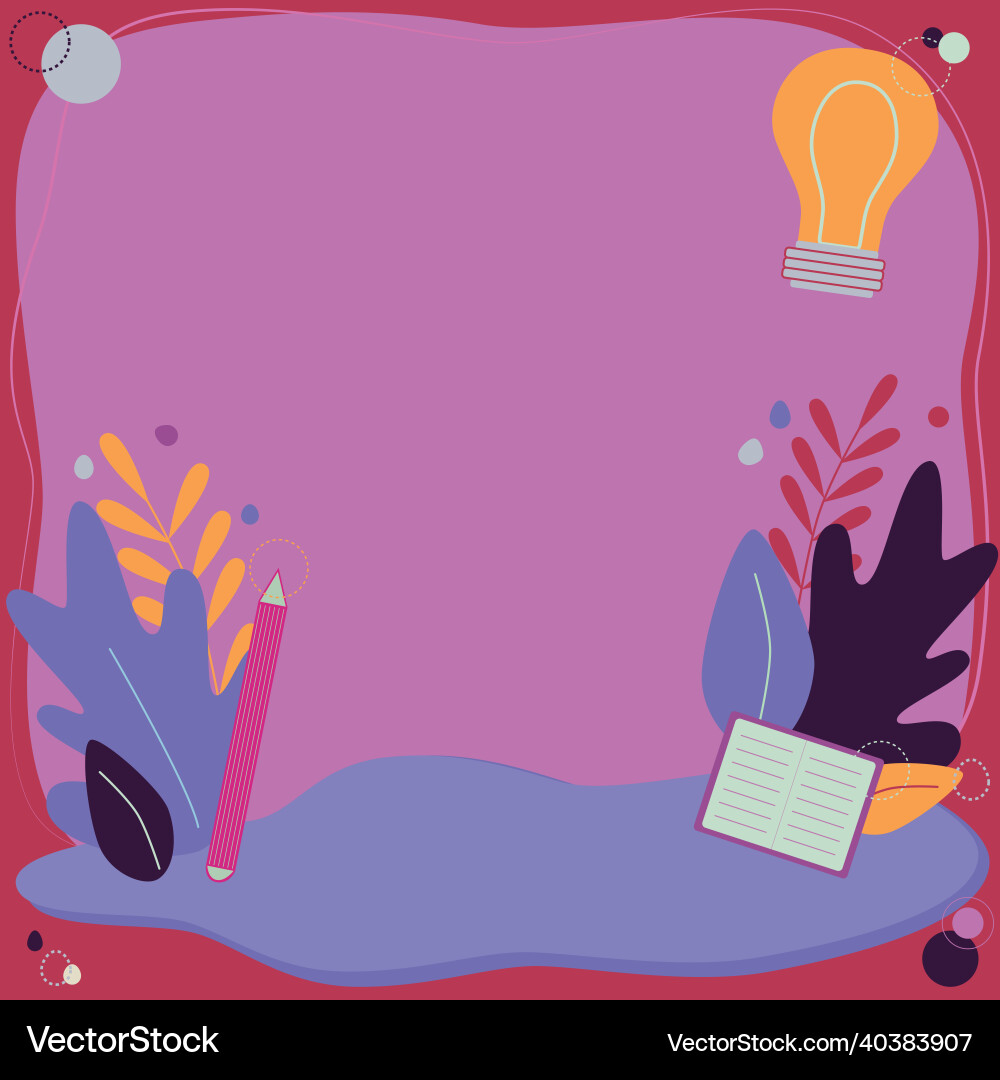 Text frame surrounded with assorted flowers Text frame surrounded with assorted flowers vector image