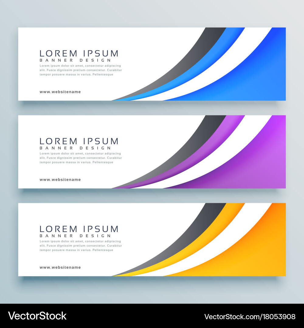Abstract Header Banner vector image