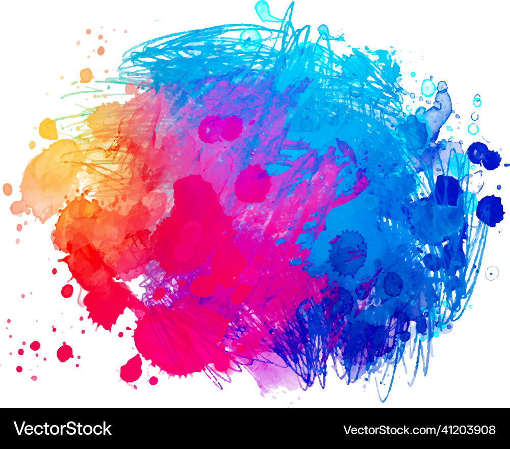Abstract Watercolor Splash Vector Image