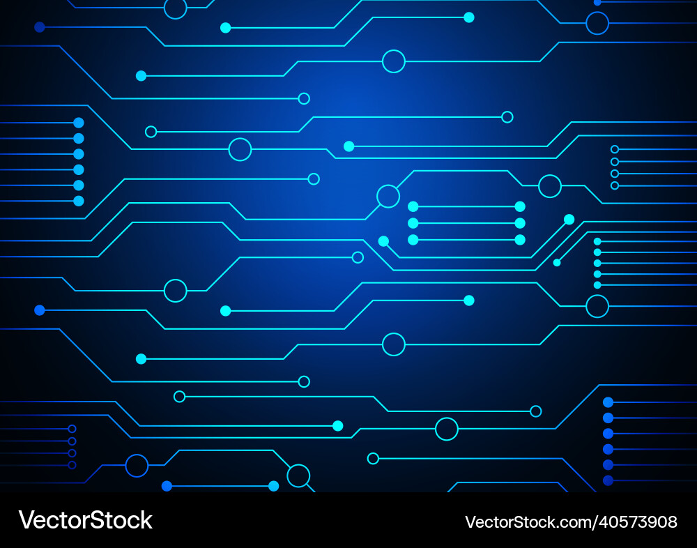 Circuit technology background with hi-tech digital Circuit technology background with hi-tech digital vector image