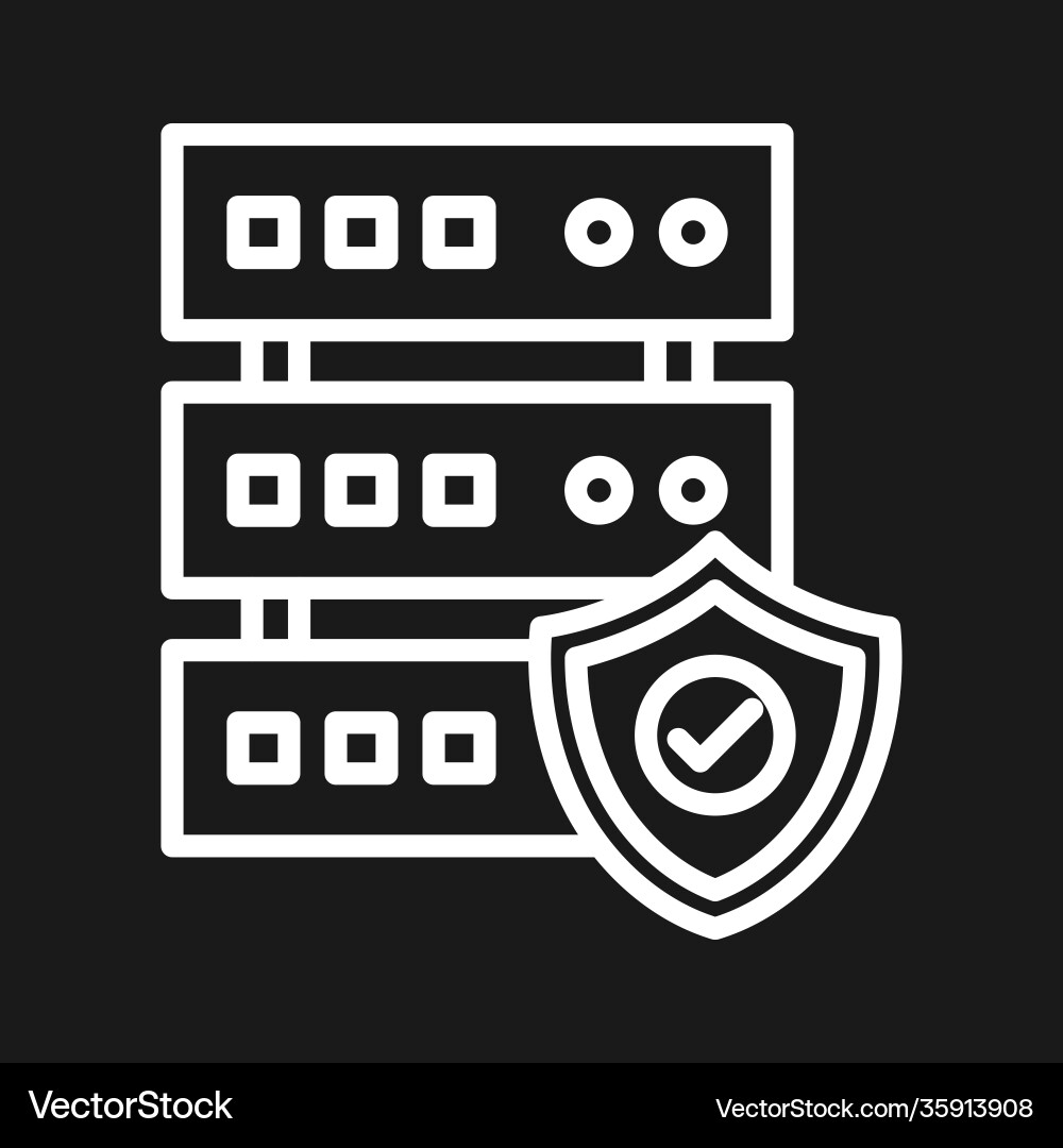 Database security icon Vector Image