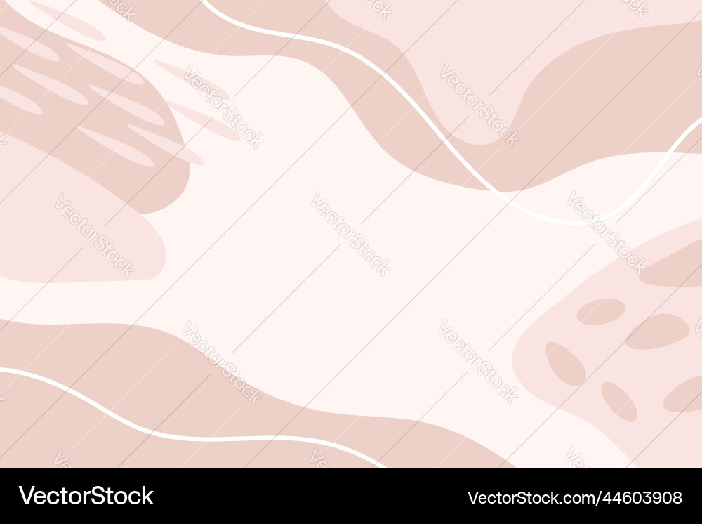 Hand drawn abstract background with flat design vector image