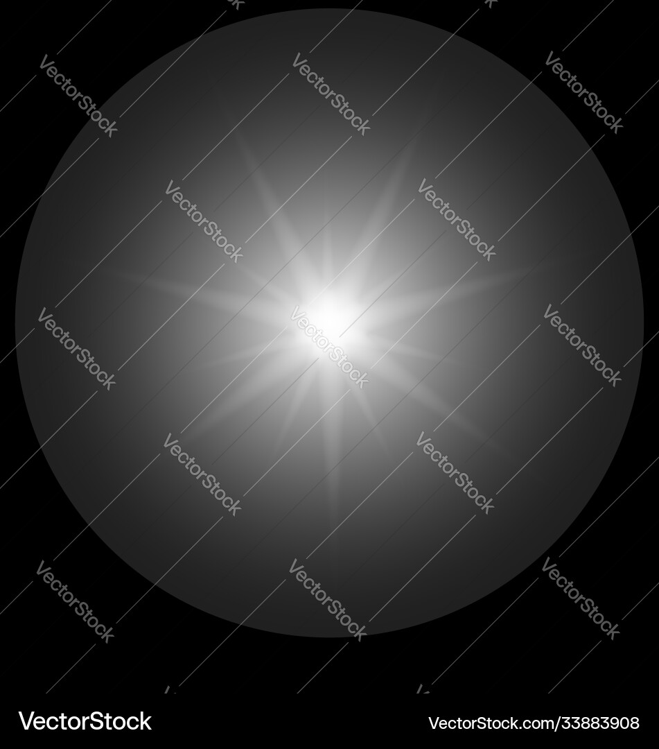 Isolated White Light Source vector image
