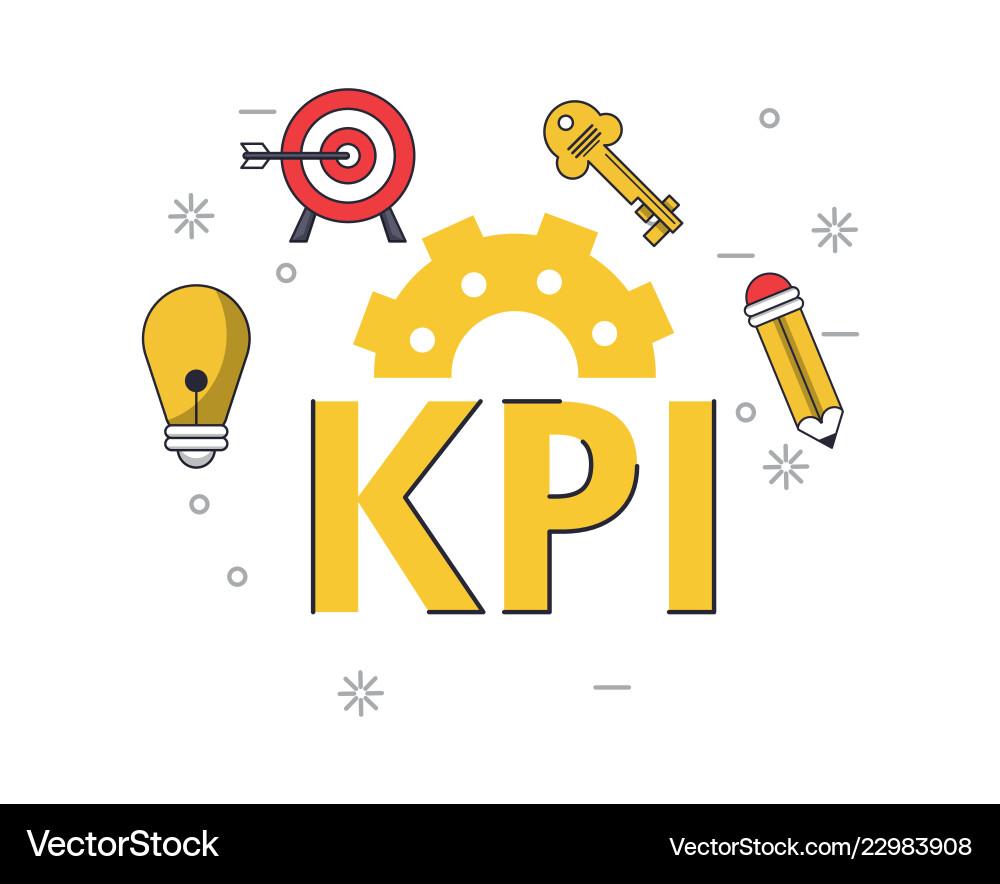 Key performance indicator Vector Image