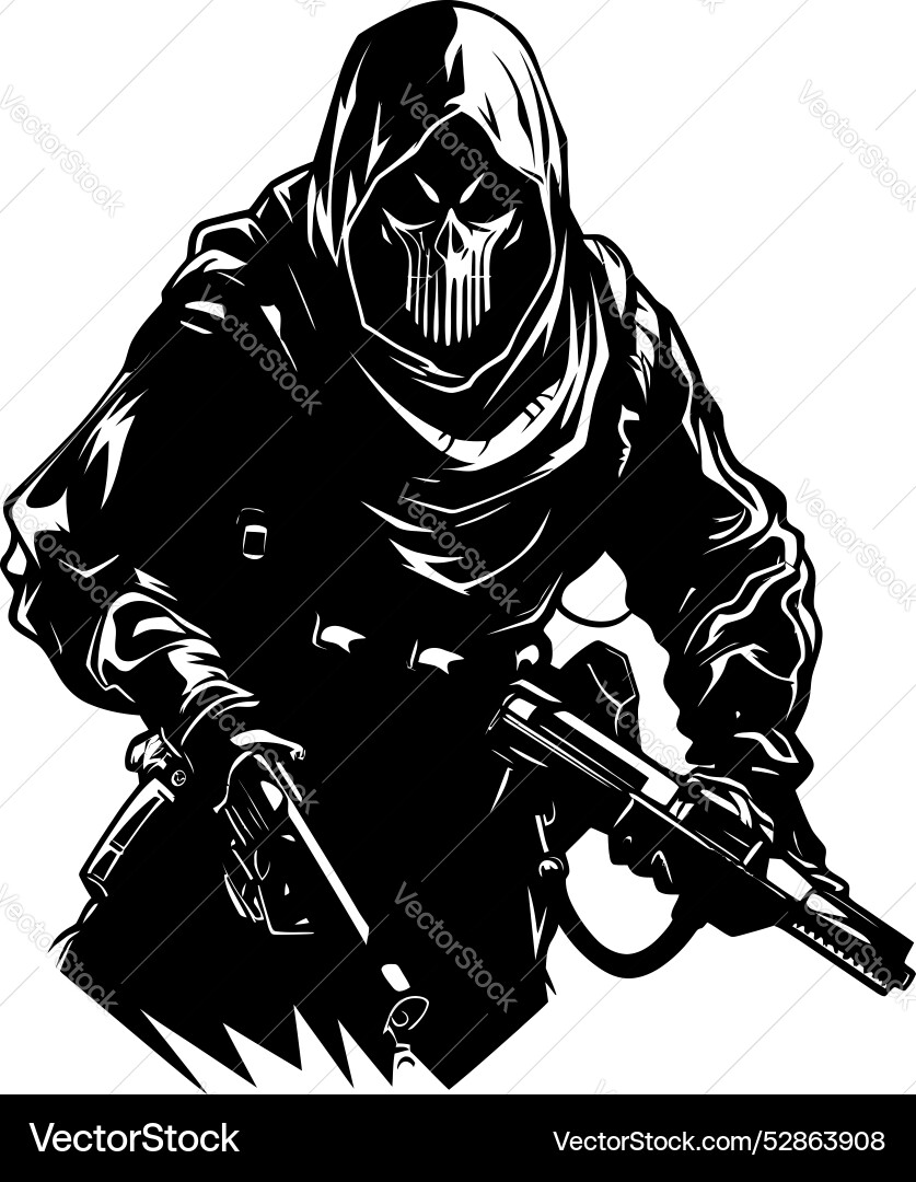 Phantom executioner reaper weapon icon design Phantom executioner reaper weapon icon design vector image