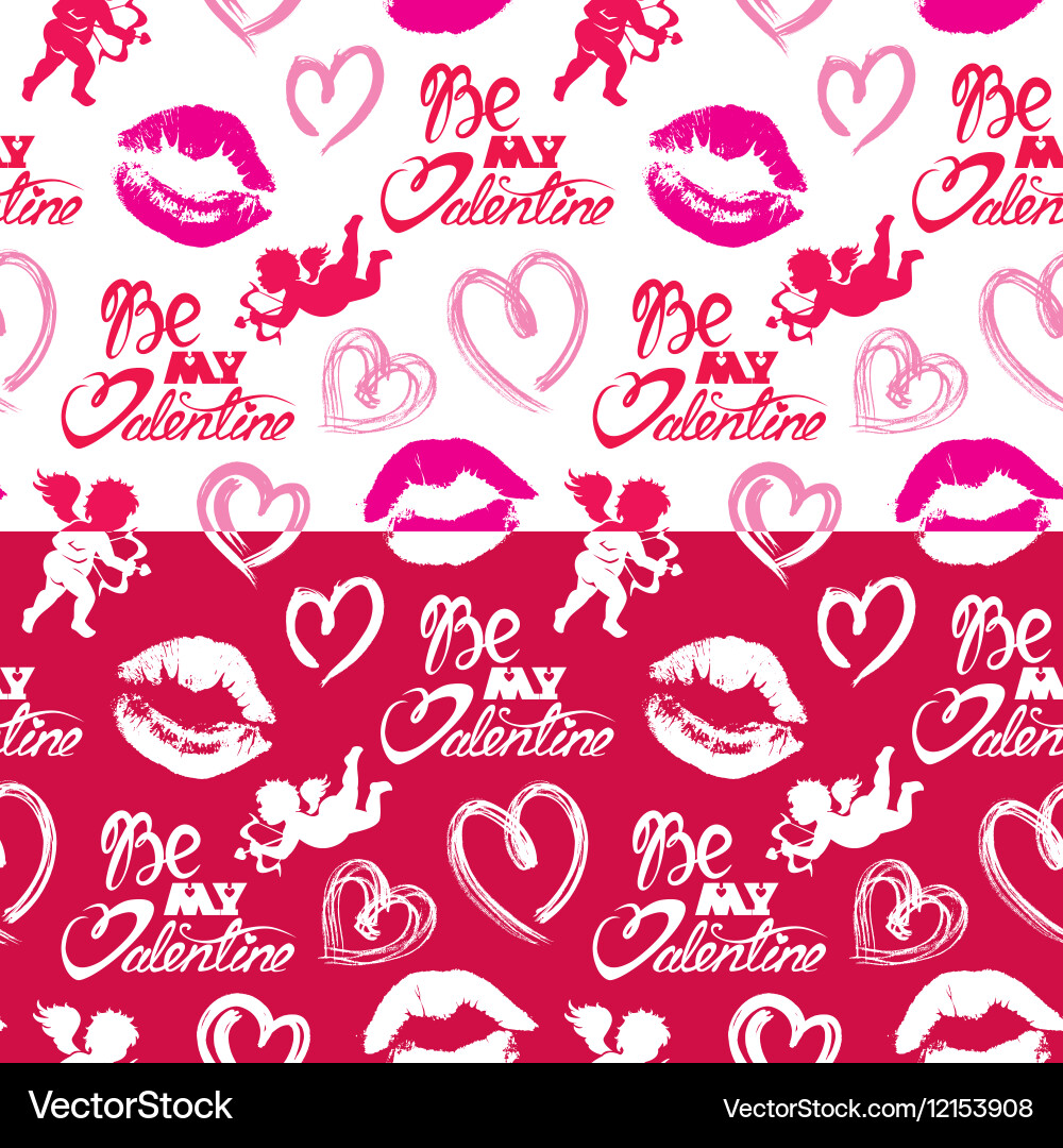 Seamless pattern with brush strokes and scribbles vector image