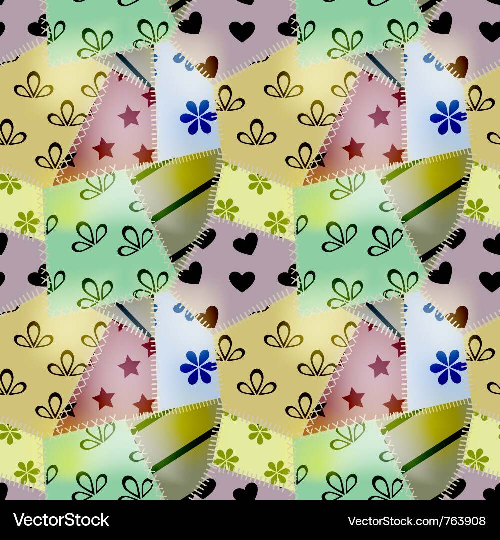 Seamless retro pattern vector image