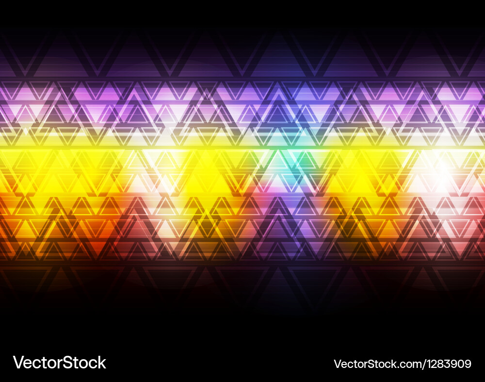 Colorful Triangle Pattern Background vector image