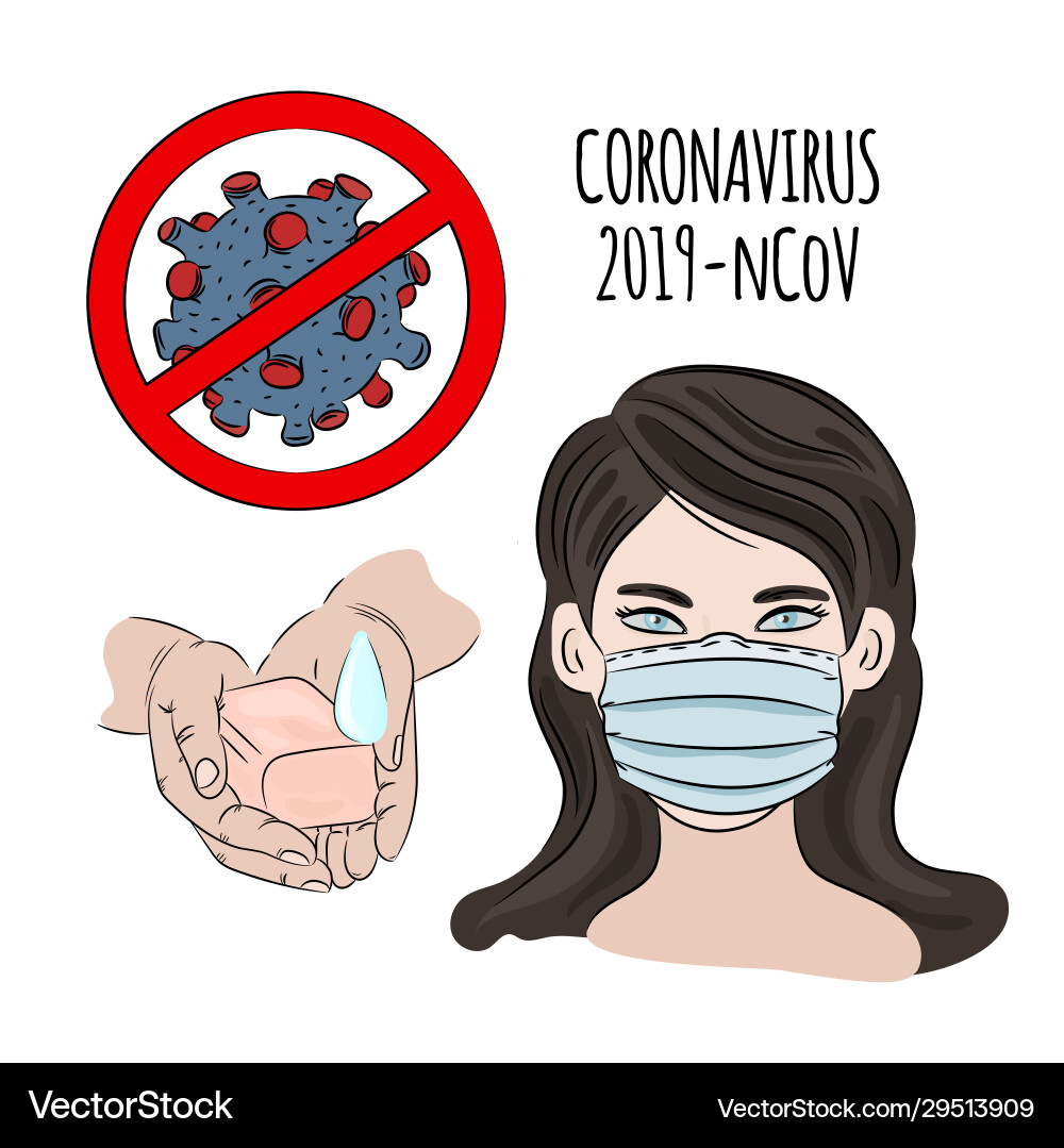 Coronavirus protection ncov health earth human epi Coronavirus protection ncov health earth human epi vector image