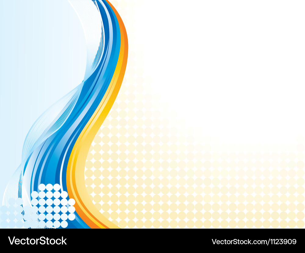 Dynamic Abstract Wave Background vector image