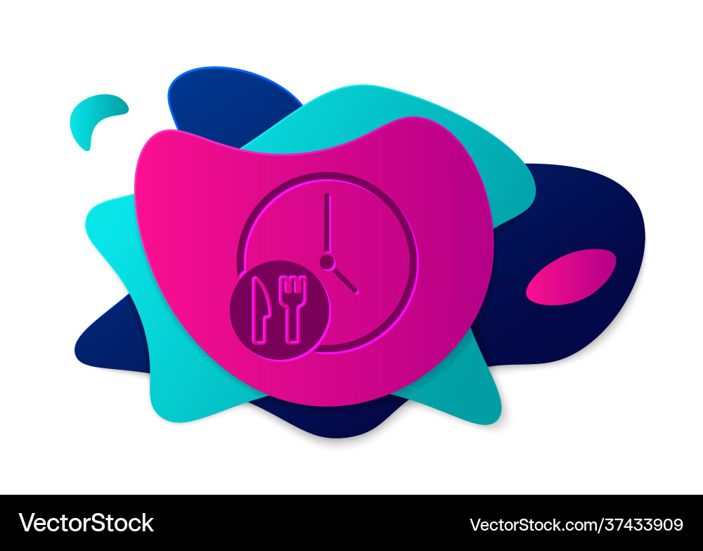 Farbe runde Uhr Lieferung Icon isoliert Farbe runde Uhr Lieferung Icon isoliert vektorbild