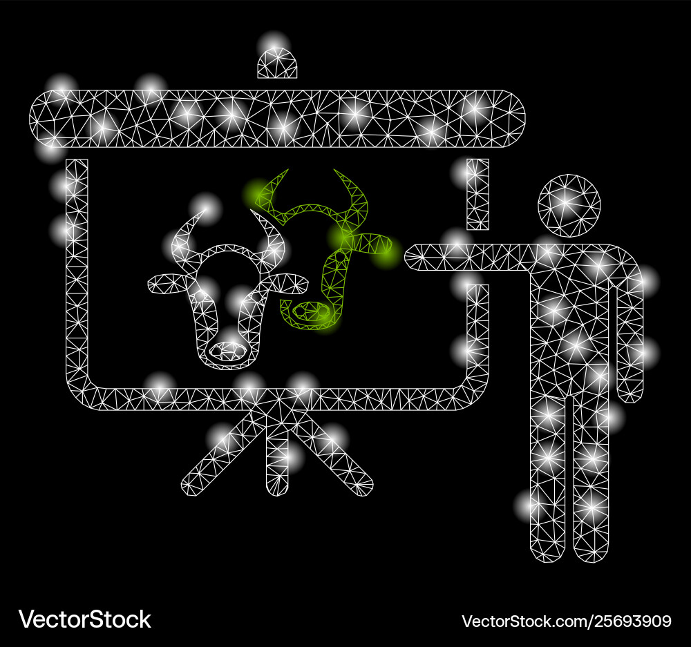 Golden square pattern cattle public report Vector Image