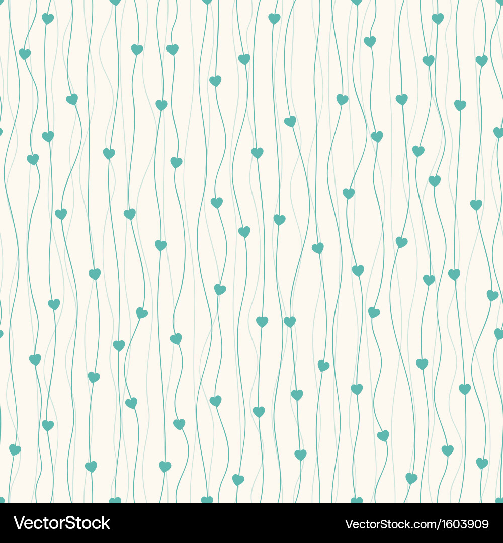 Heart Curve Pattern vector image