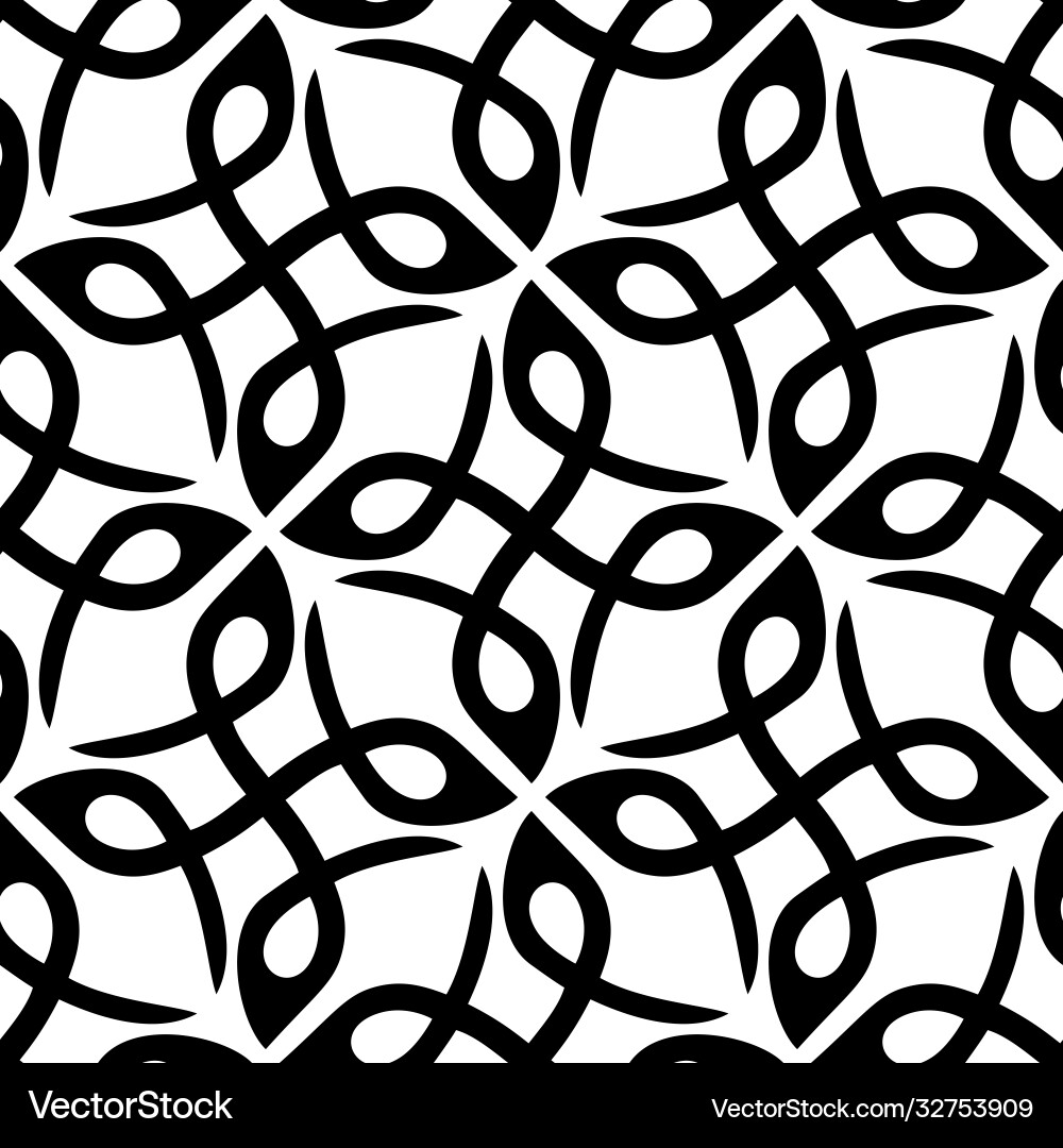Linear abstract seamless pattern vector image