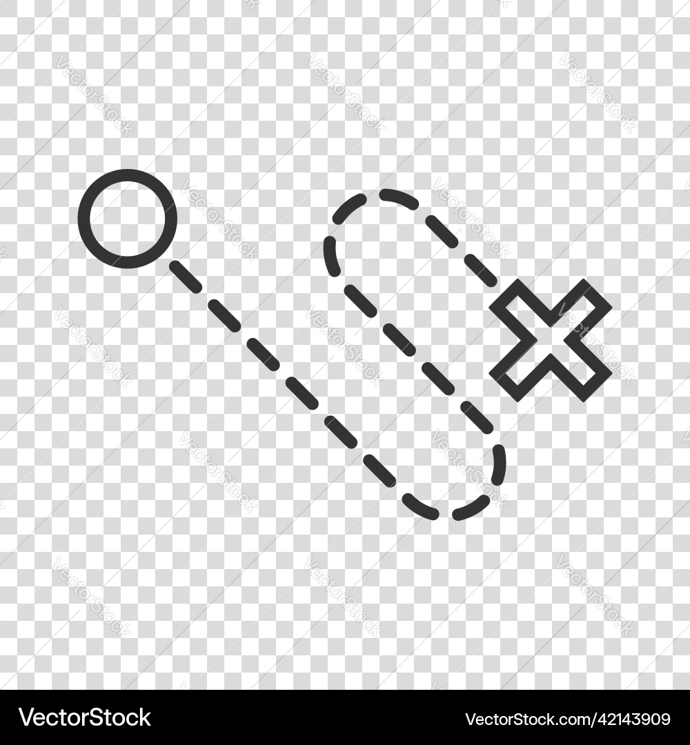 Map pin icon in flat style gps navigation Map pin icon in flat style gps navigation vector image