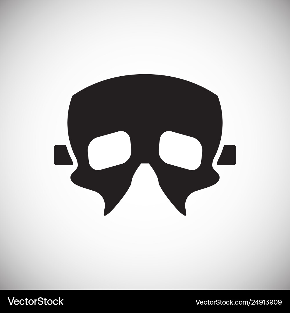 Masks icon on background for graphic and web Masks icon on background for graphic and web vector image