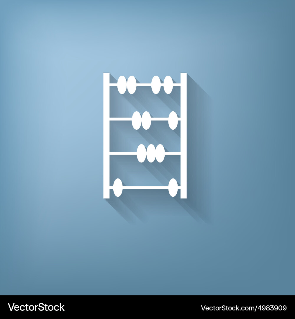 Old retro abacus icon Vector Image