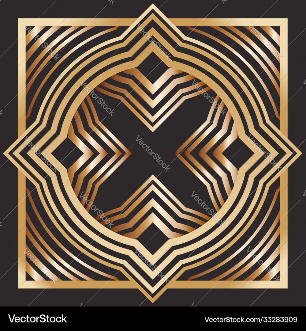 Retro pattern in style gatsby art deco Vector Image