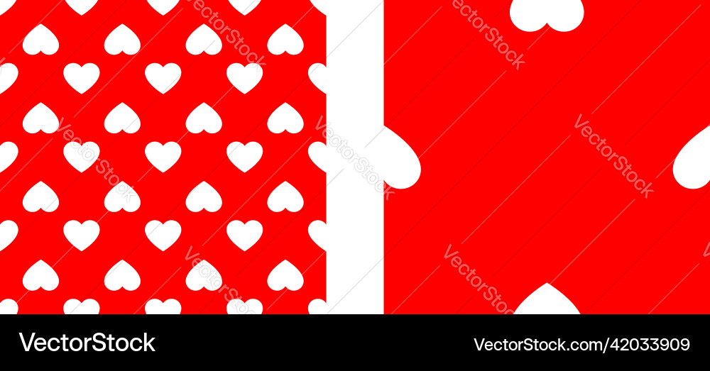 Seamless repeatable heart shape icon pattern Seamless repeatable heart shape icon pattern Vector Image