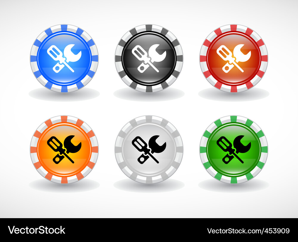 Website Icon Set - Buttons & Symbols vector image