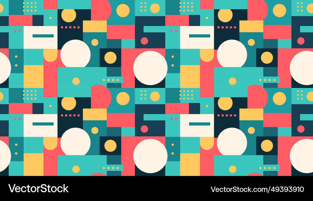 Abstract geometric seamless pattern with simple Abstract geometric seamless pattern with simple vector image