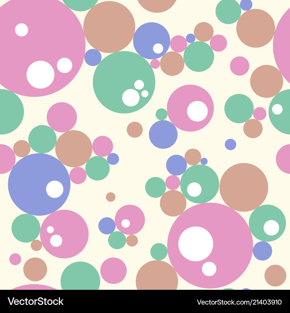 Abstract seamless colorful bubbles pattern Abstract seamless colorful bubbles pattern vector image