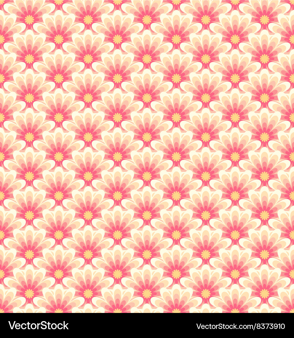 Asian Floral Seamless Pattern Royalty Free Vector Image