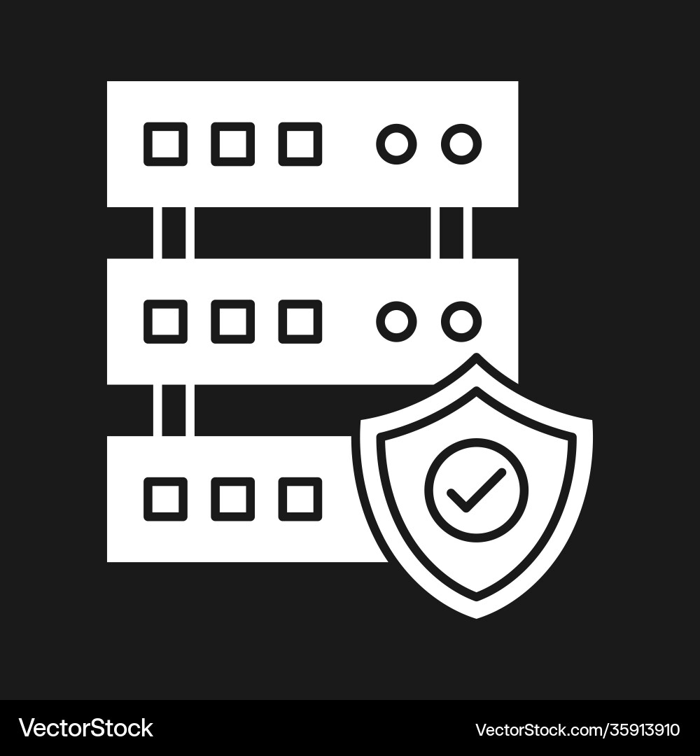 Database security icon Vector Image