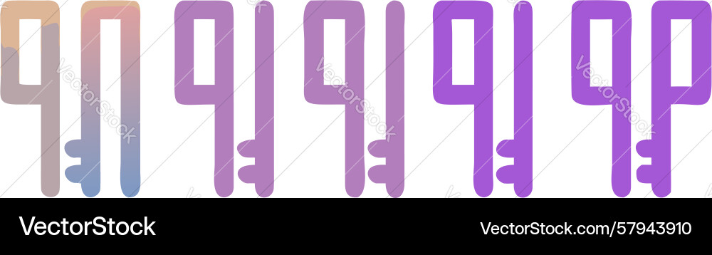 Dynamic Vertical Geometric Pattern Vector Image
