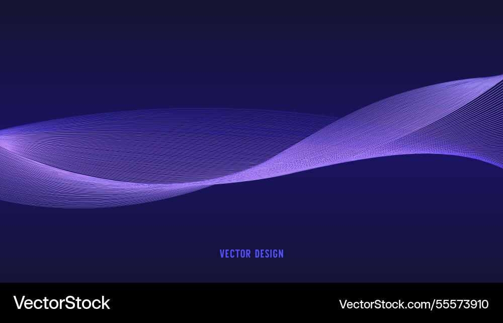 Geometric curved lines in gradient forming Geometric curved lines in gradient forming vector image