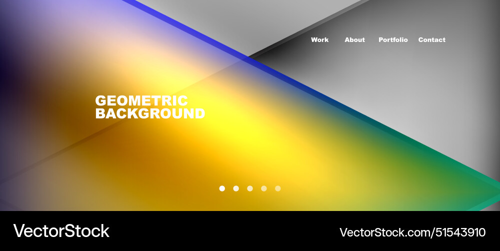 Gradient triangle geometric minimal wallpaper Vector Image