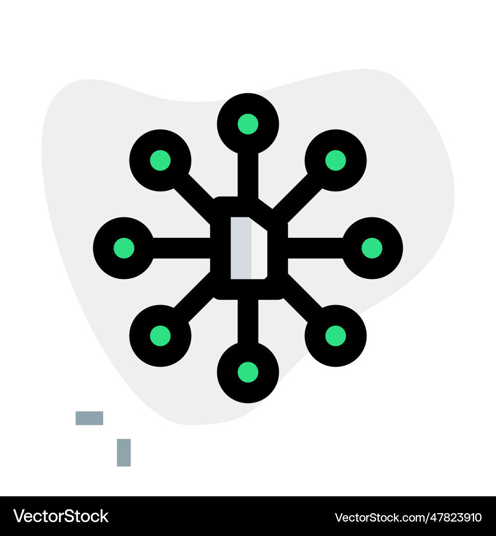 Microchip used to store data Vector Image