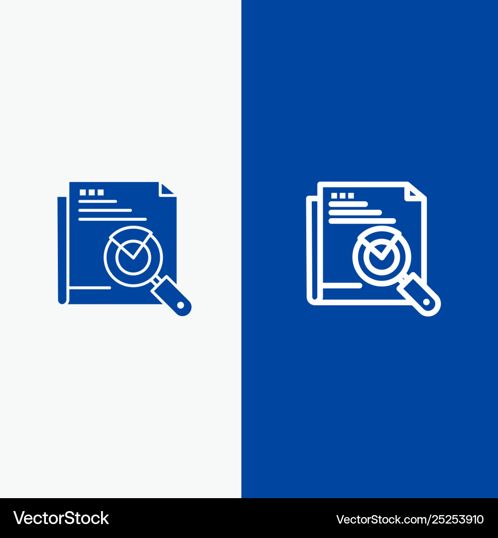 Page search web layout line and glyph Page search web layout line and glyph Vector Image