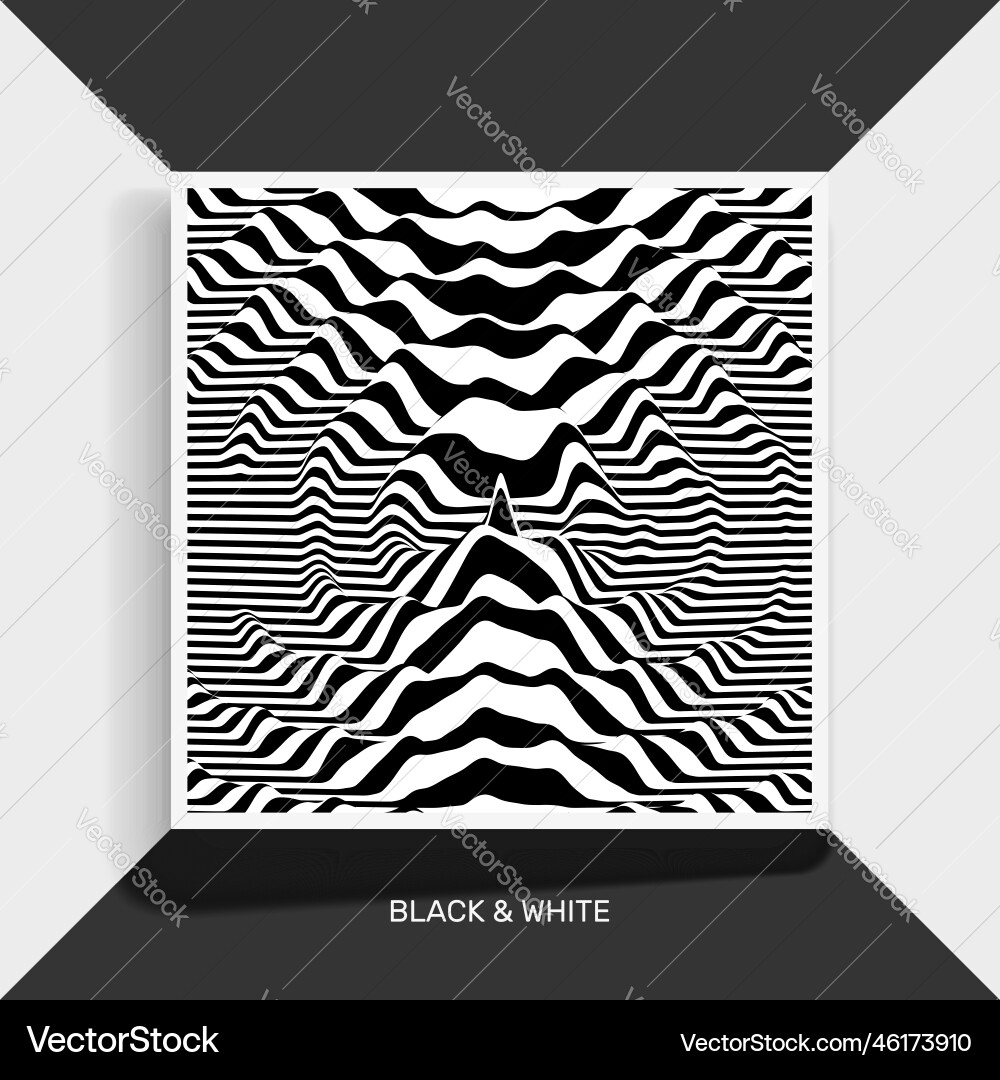 Waveform background surface distortion pattern Waveform background surface distortion pattern vector image