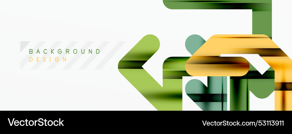 Abstract background - colorful lines composition Vector Image